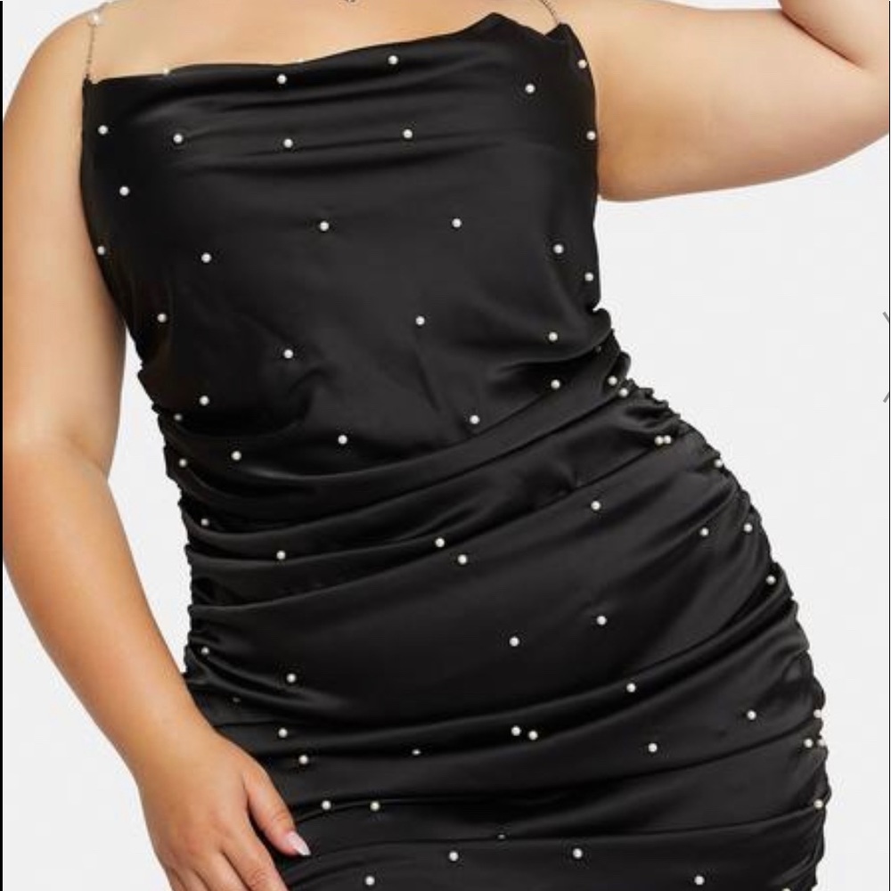 PLEASE SING MY PRAISE SATIN SLIP DRESS